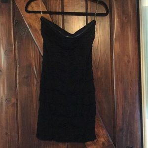 Black tube mini dress